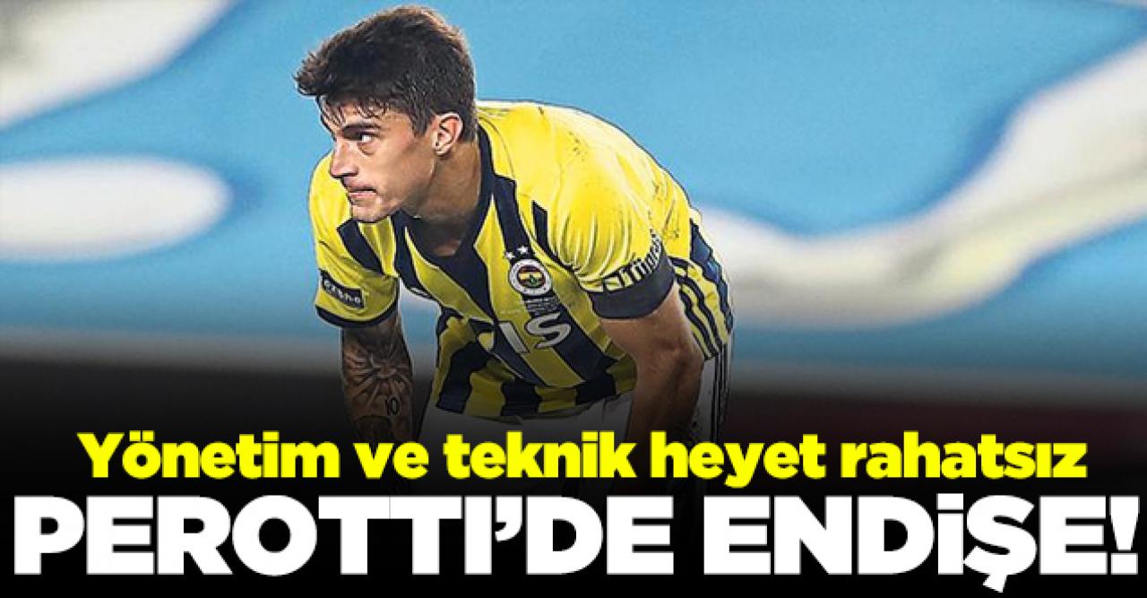 Fenerbahçe'de Perotti endişesi