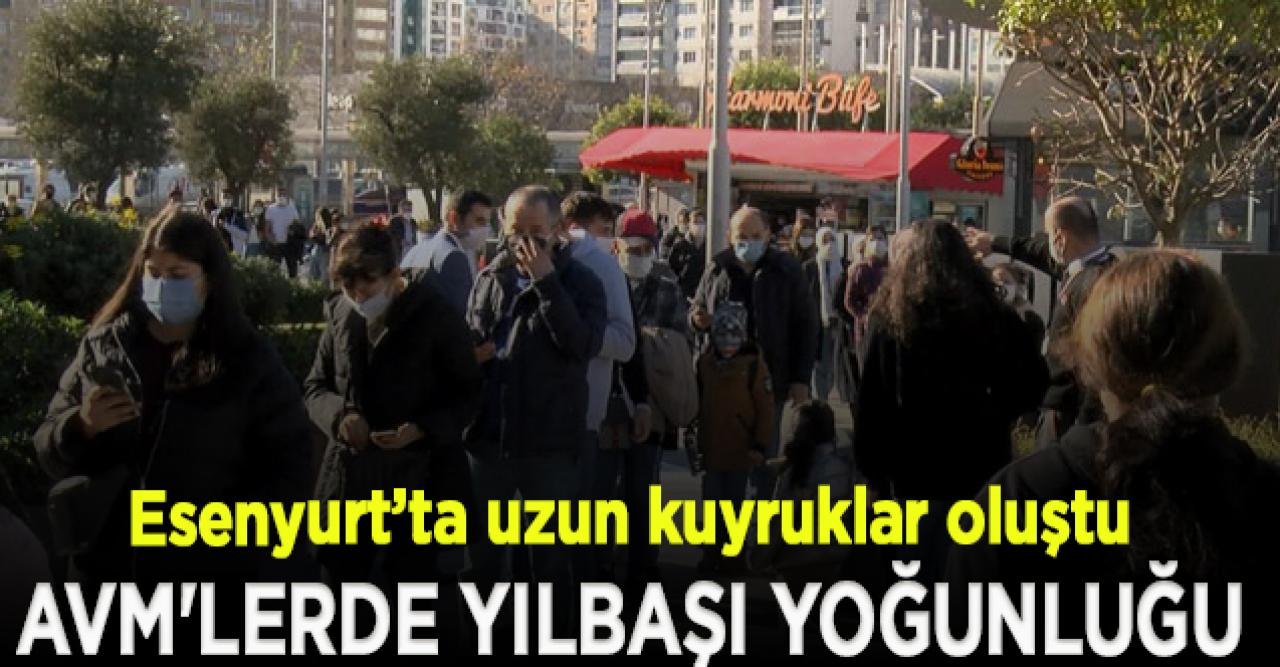 AVM'lerde yılbaşı yoğunluğu