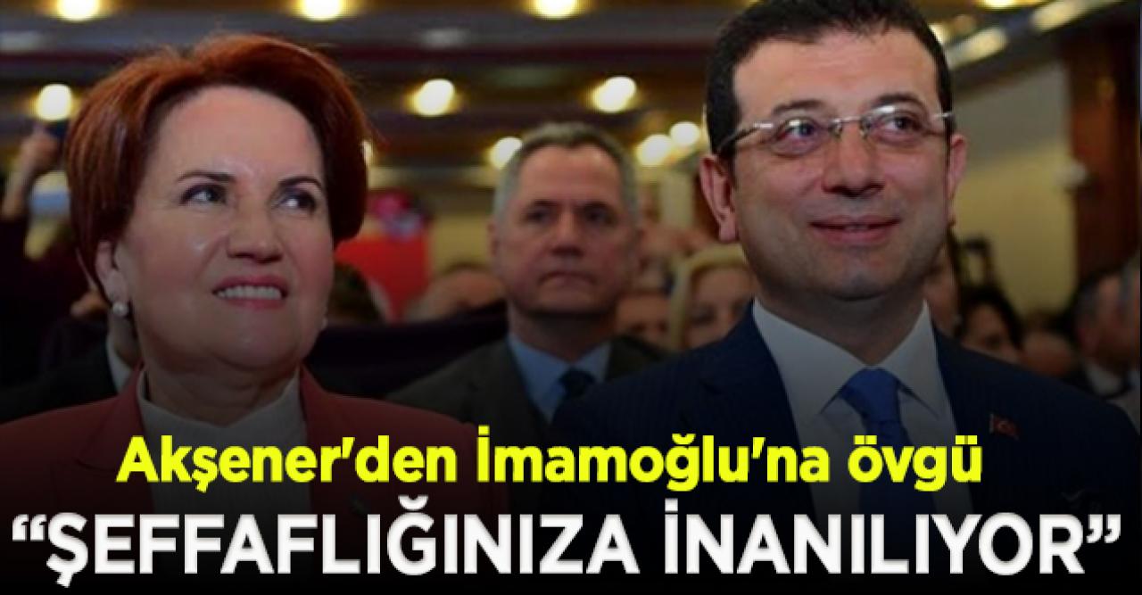 Akşener'den İmamoğlu'na: Beyler tefeci faizi ile borçlanıyorken siz kredi buluyorsunuz