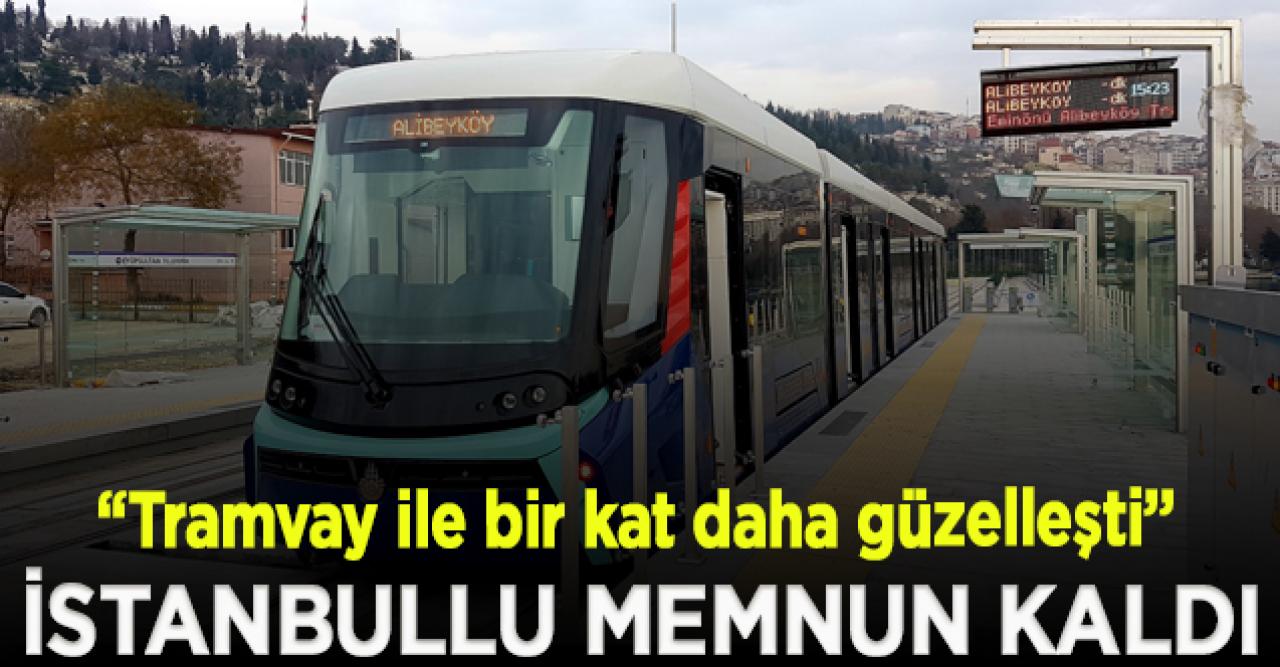 İstanbullu Haliç Tramvayından memnun kaldı