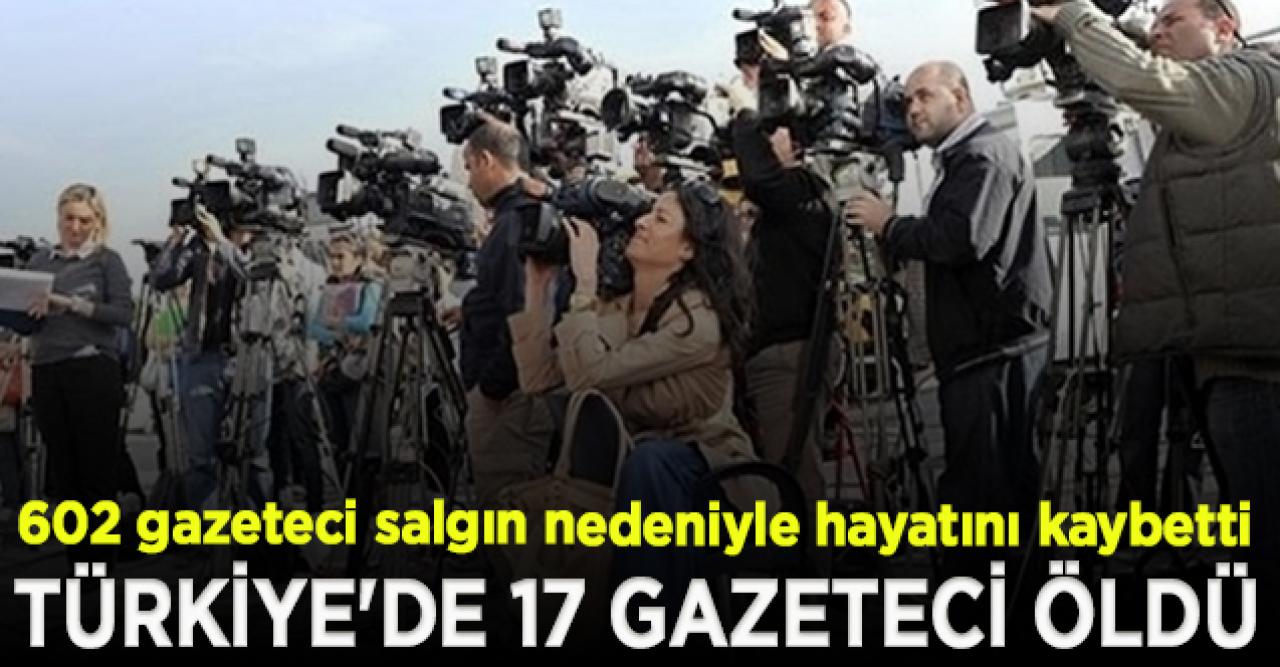 602 gazeteci salgın nedeniyle hayatını kaybetti