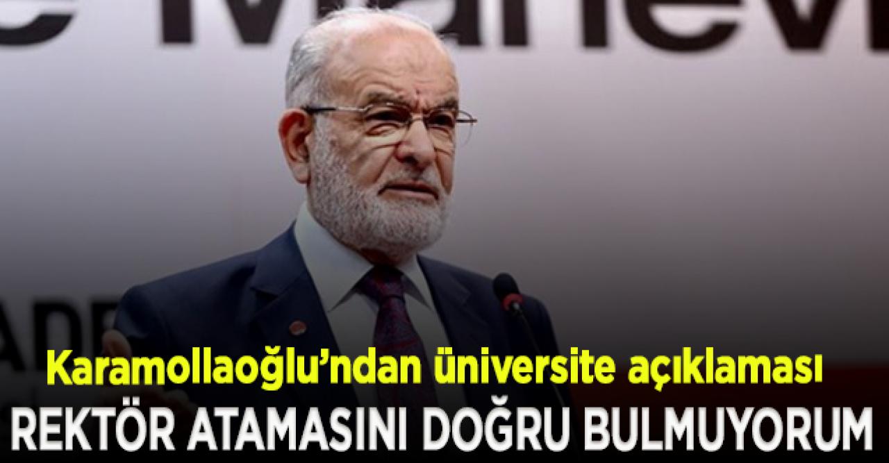 Karamollaoğlu'ndan Boğaziçi açıklaması: Rektör atamasını doğru bulmuyorum