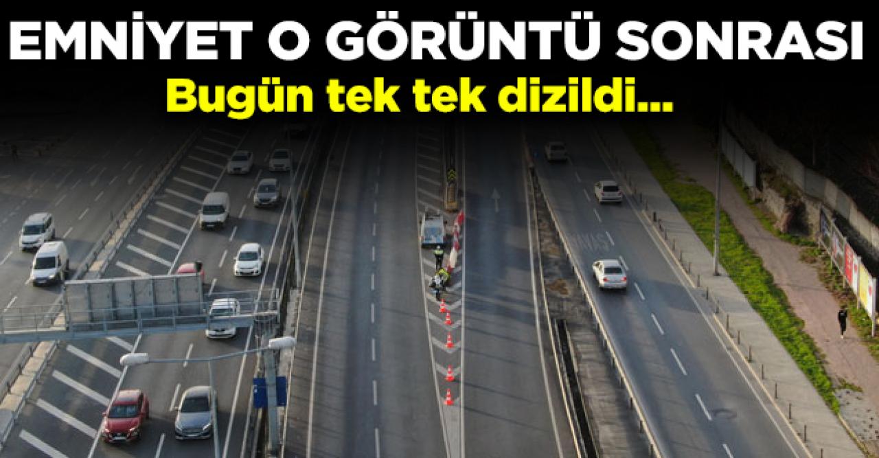 İstanbul trafiğindeki akılalmaz görüntülere emniyetten önlem