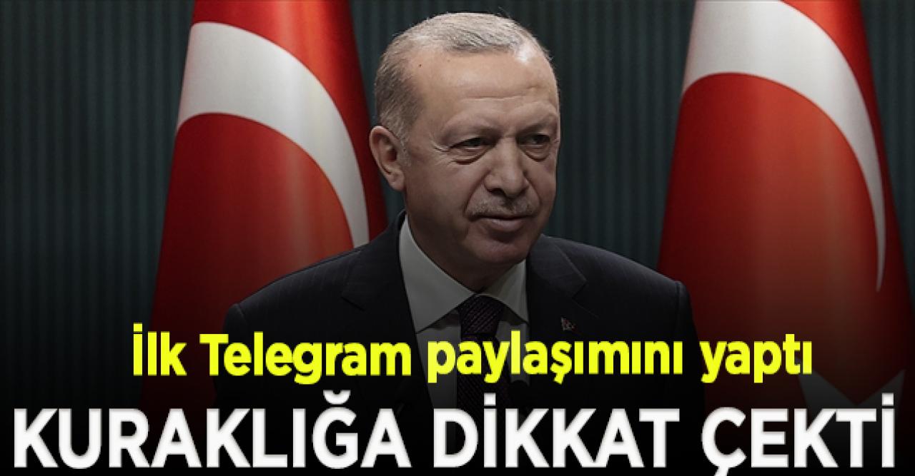 Erdoğan ilk Telegram paylaşımını yaptı