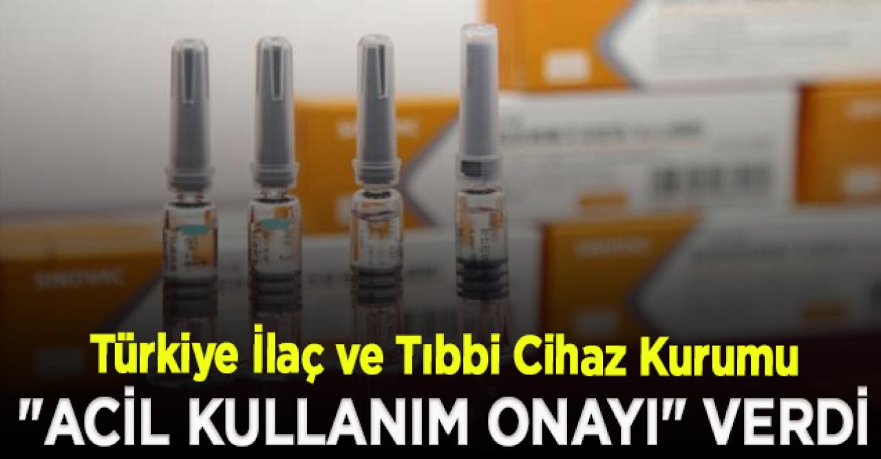 Çin aşısı için acil kullanım onayı verildi!