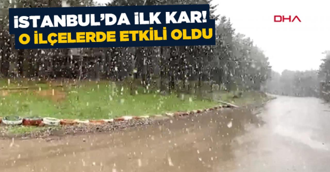 İstanbul'da lapa lapa kar yağışı