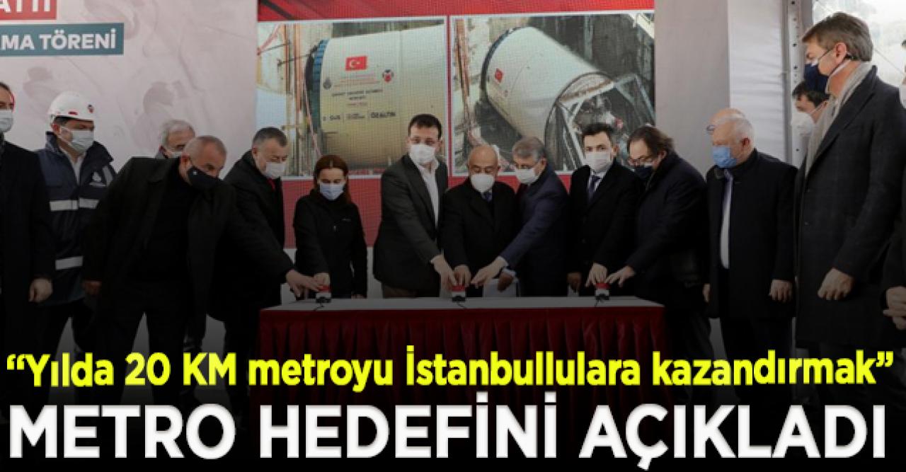 İmamoğlu yeni metro hedefini açıkladı: Hedef yılda 20 KM metroyu İstanbullulara kazandırmak