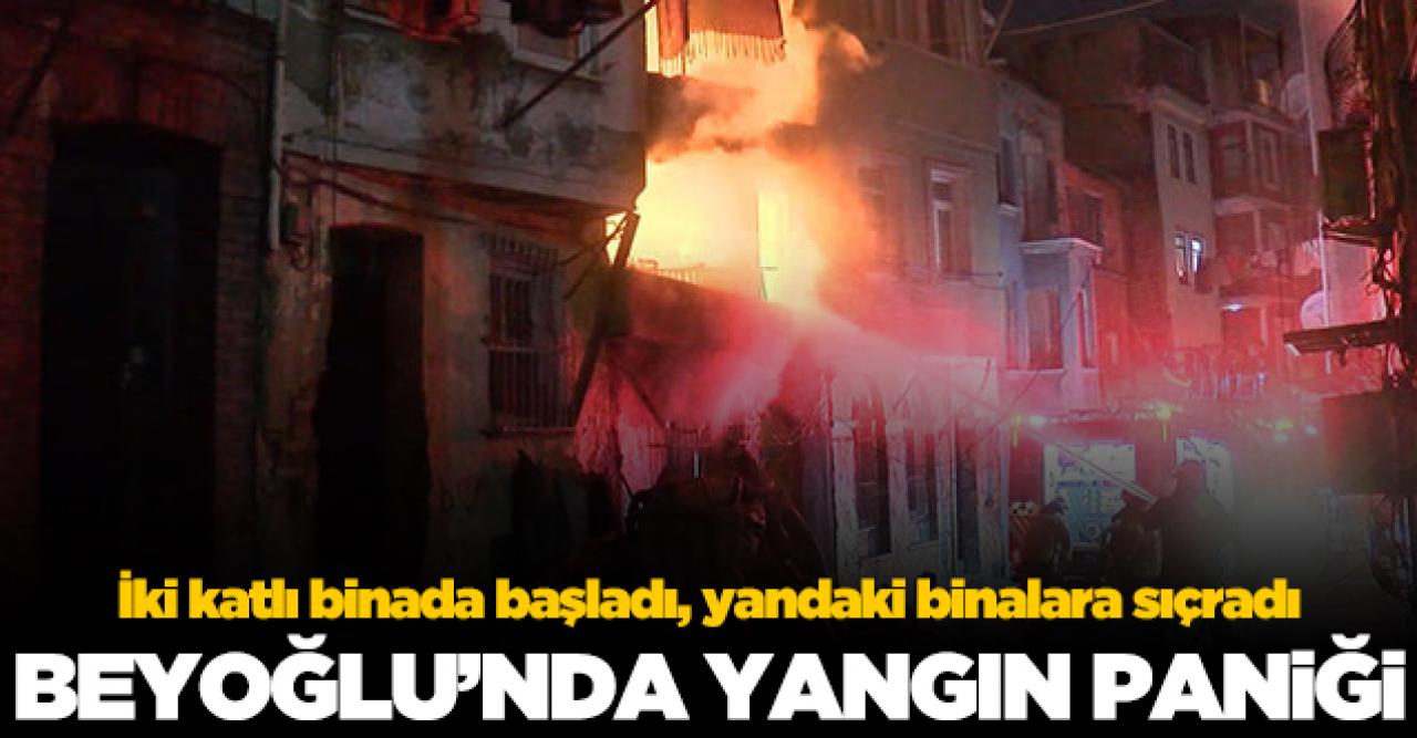 Beyoğlu'nda yangın paniği