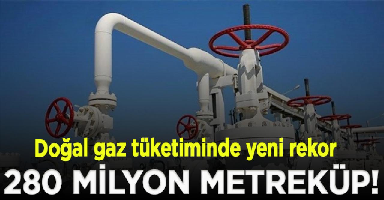 280 milyon metreküp doğal gaz kullanıldı