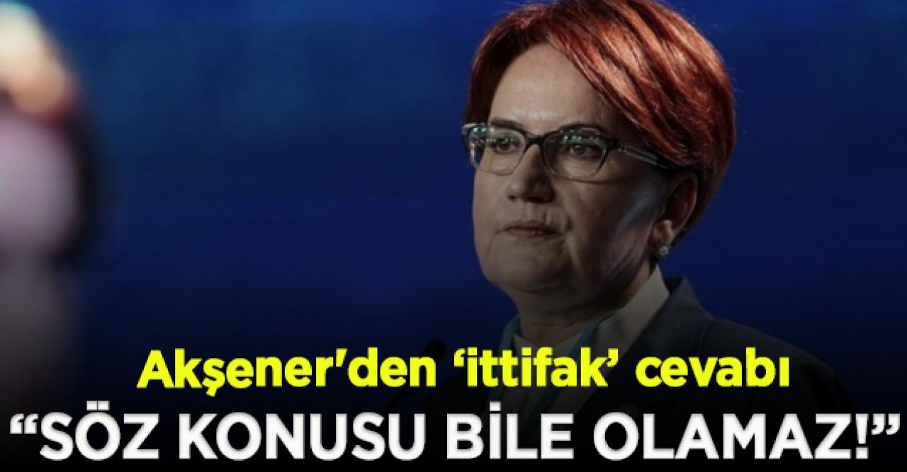 Akşener'den 'İYİ Parti yeni bir ittifak oluşturabilmek için zemin arıyor' iddialarına yanıt