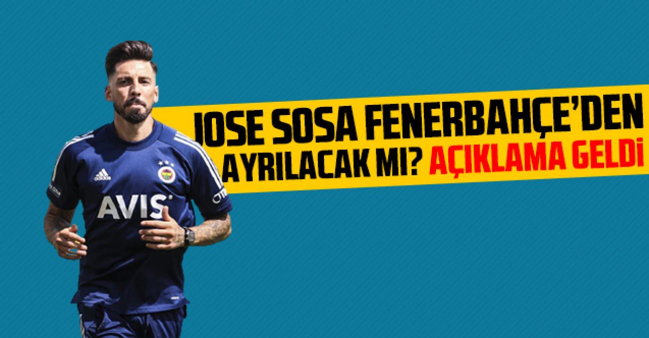 Jose Sosa Fenerbahçe'den ayrılacak mı? Açıklama geldi...