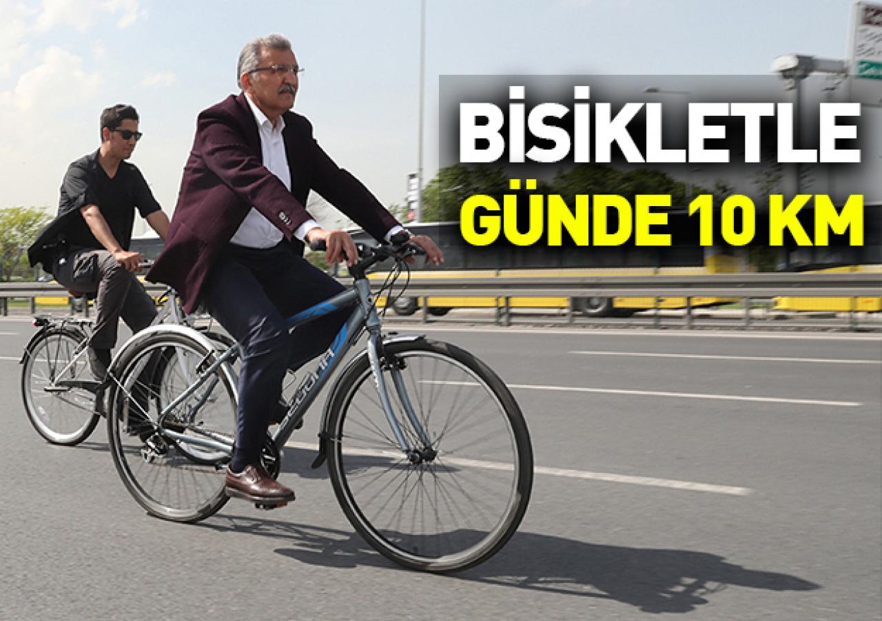 Bisikletle günde 10 kilometre!