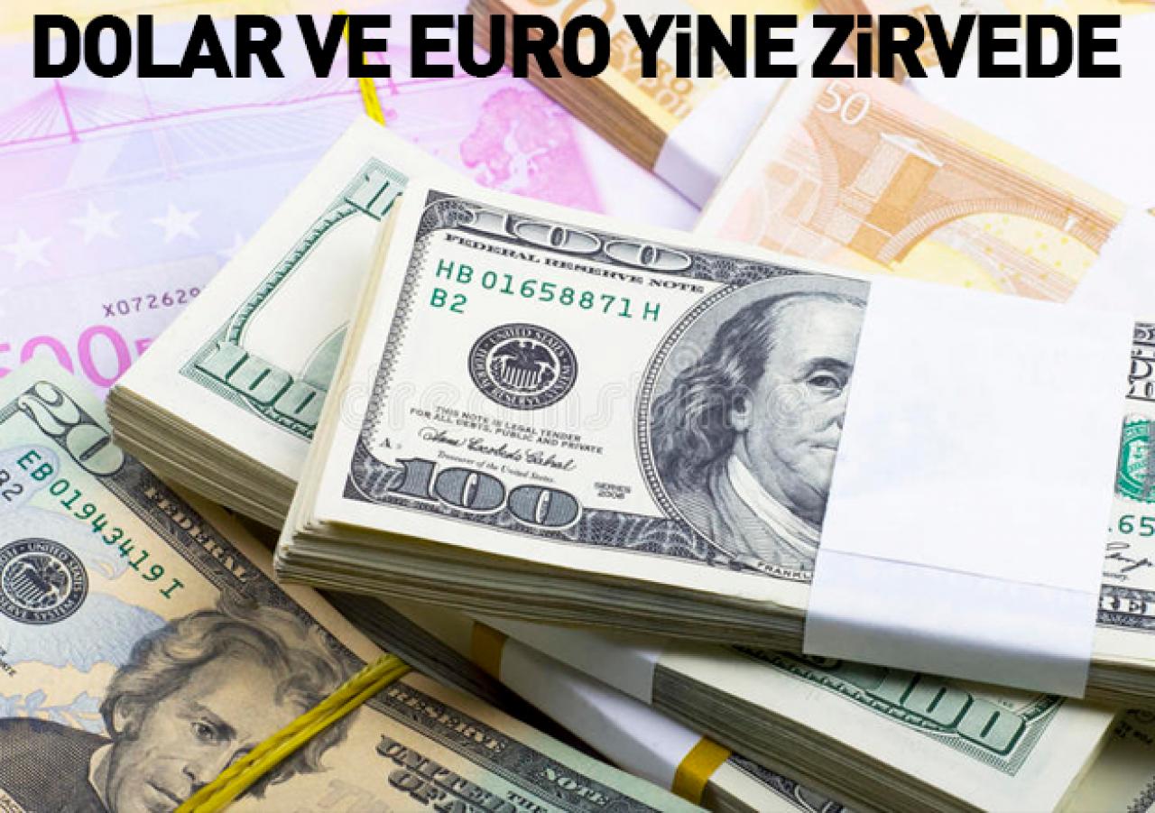 Euro ve dolar yine rekor kırdı!