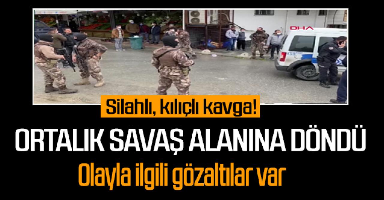 Esenyurt'ta silahlı, kılıçlı kavga! O anlar kamerada