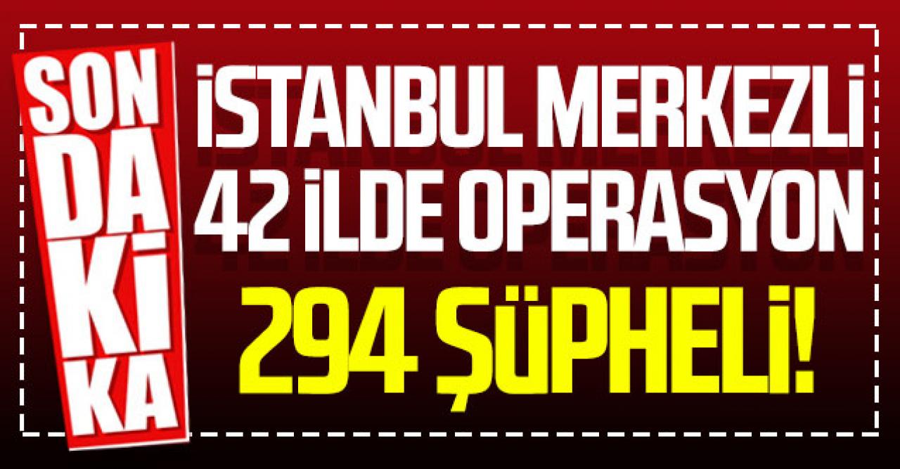 İstanbul merkezli 42 şehirde FETÖ operasyonu