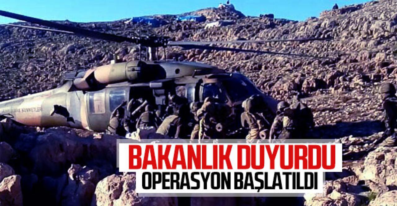 İçişleri Bakanlığı: 'Eren-6 Mergelo' operasyonu başlatıldı