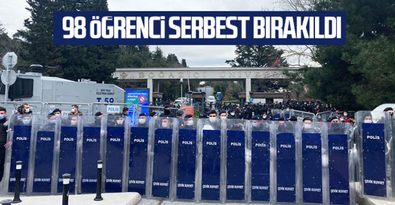 Boğaziçi Üniversitesi'nde gözaltına alınan öğrencilerden 98'i serbest