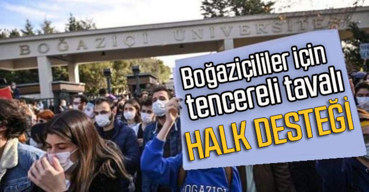 Boğaziçililer için tencereli tavalı destek