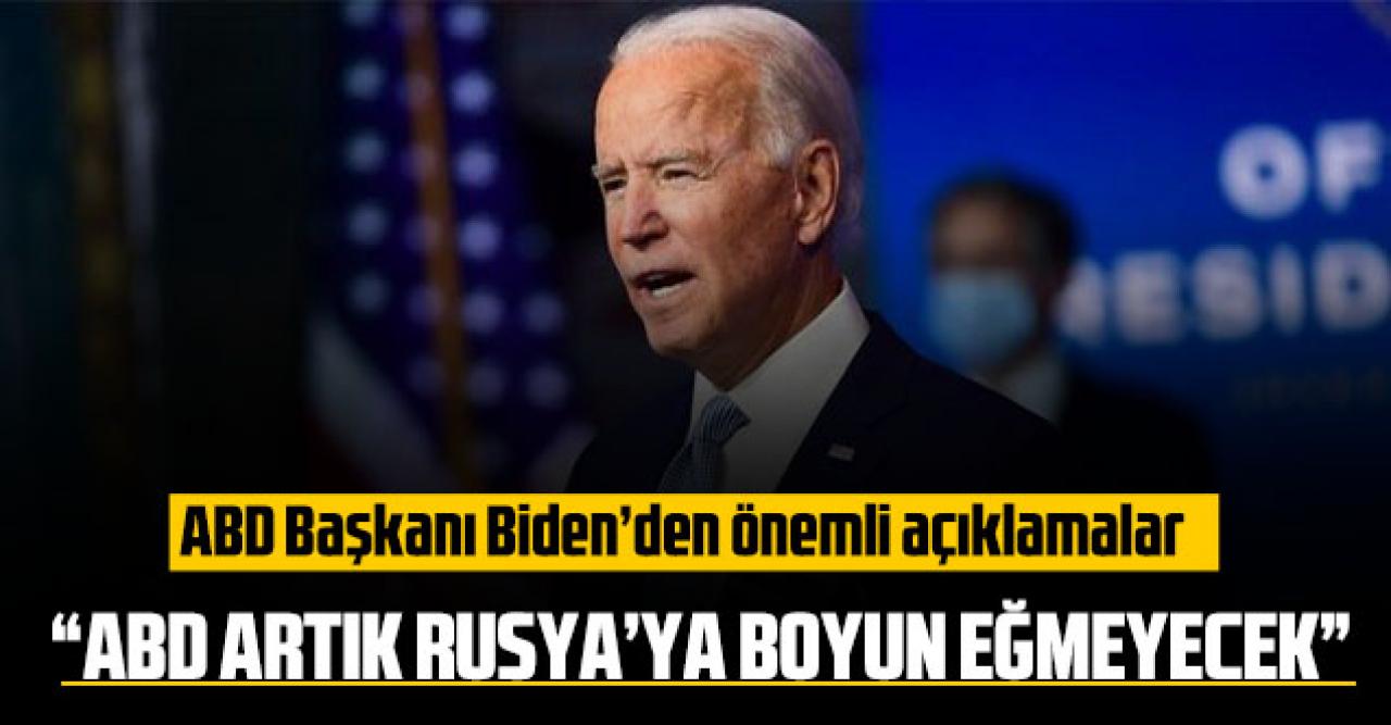 ABD Başkanı Biden’den önemli açıklamalar: “ABD artık Rusya’ya boyun eğmeyecek”