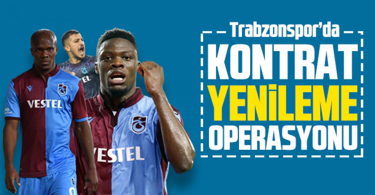 Trabzonspor'da kontrat yenileme operasyonu! İlk isim için masaya oturuluyor