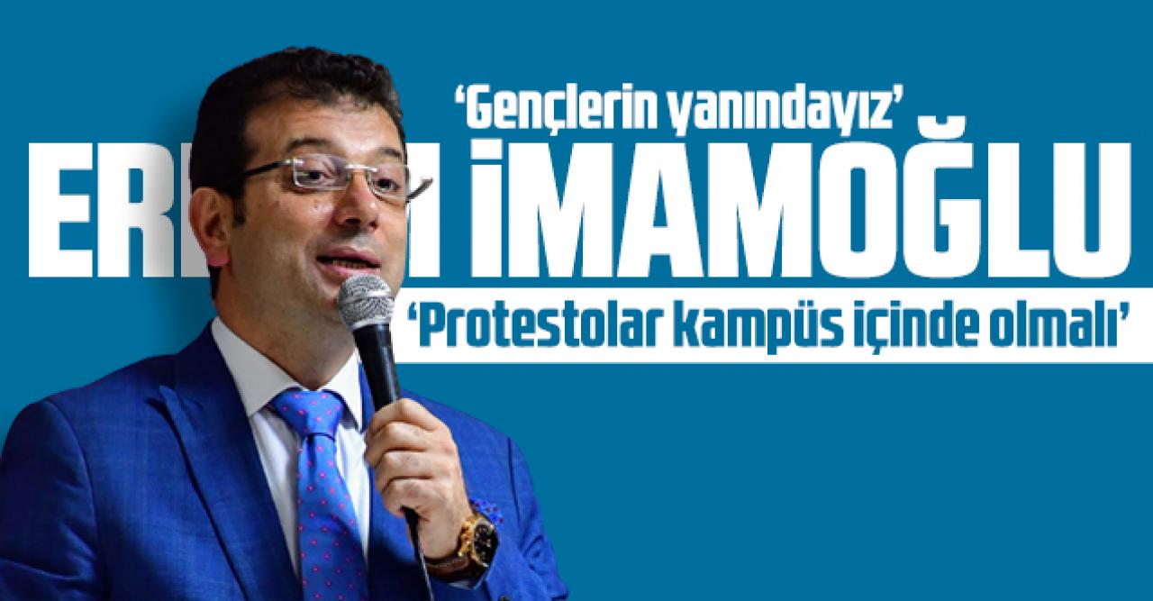 Ekrem İmamoğlu'ndan gençlere çağrı: Onların yanındayız