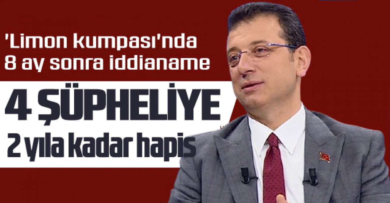 İmamoğlu'na 'limon kumpası'nda 8 ay sonra gelişme