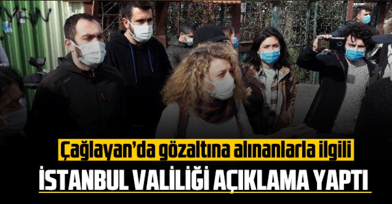 Çağlayan’da gözaltına alınanlarla ilgili, İstanbul Valiliği açıklama yaptı