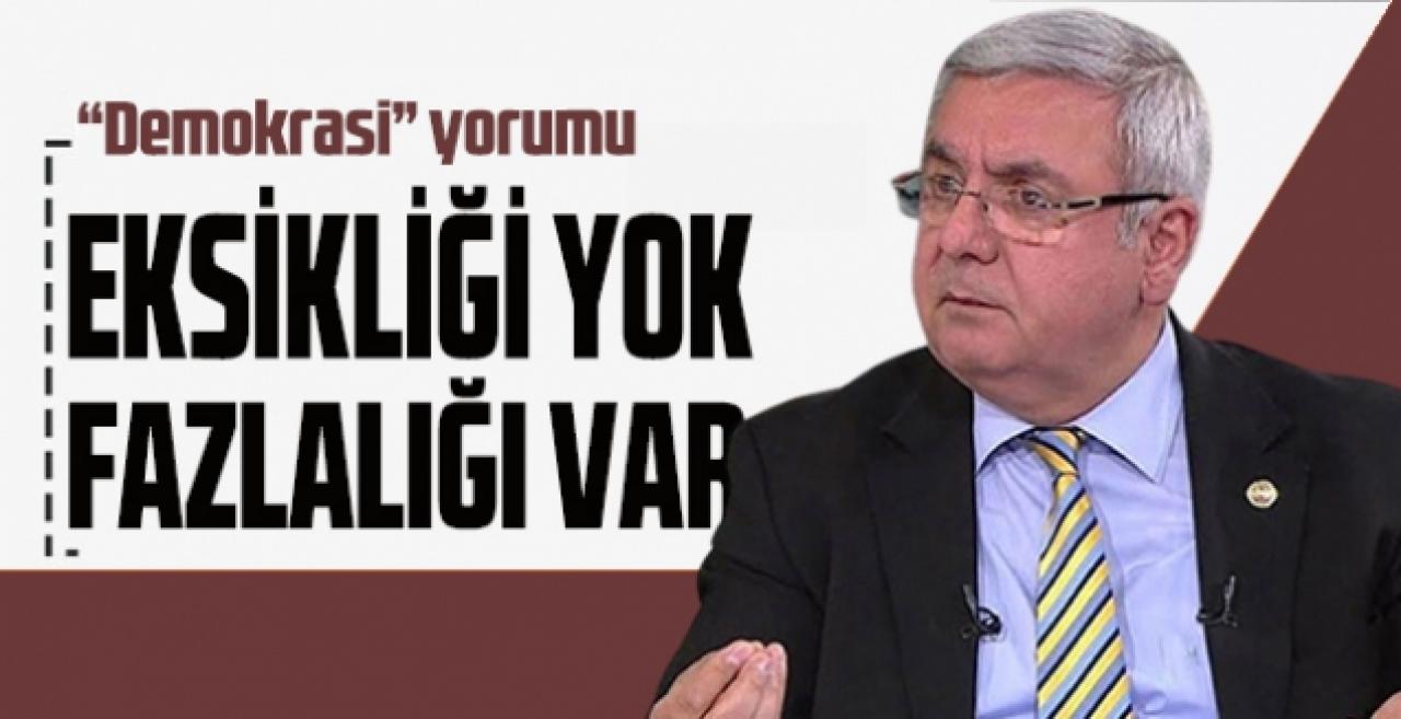 Metiner: Türkiye'de demokrasi eksikliği yok, fazlalığı var