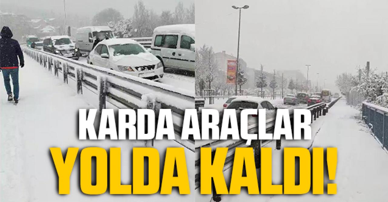 İstanbul'da araçlar yolda kaldı!