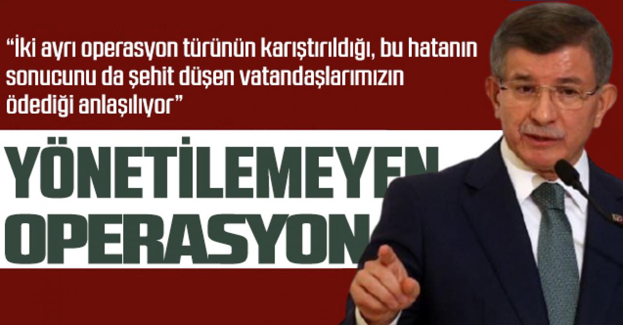 Davutoğlu: Kurtarma operasyonları önceden söylenmez