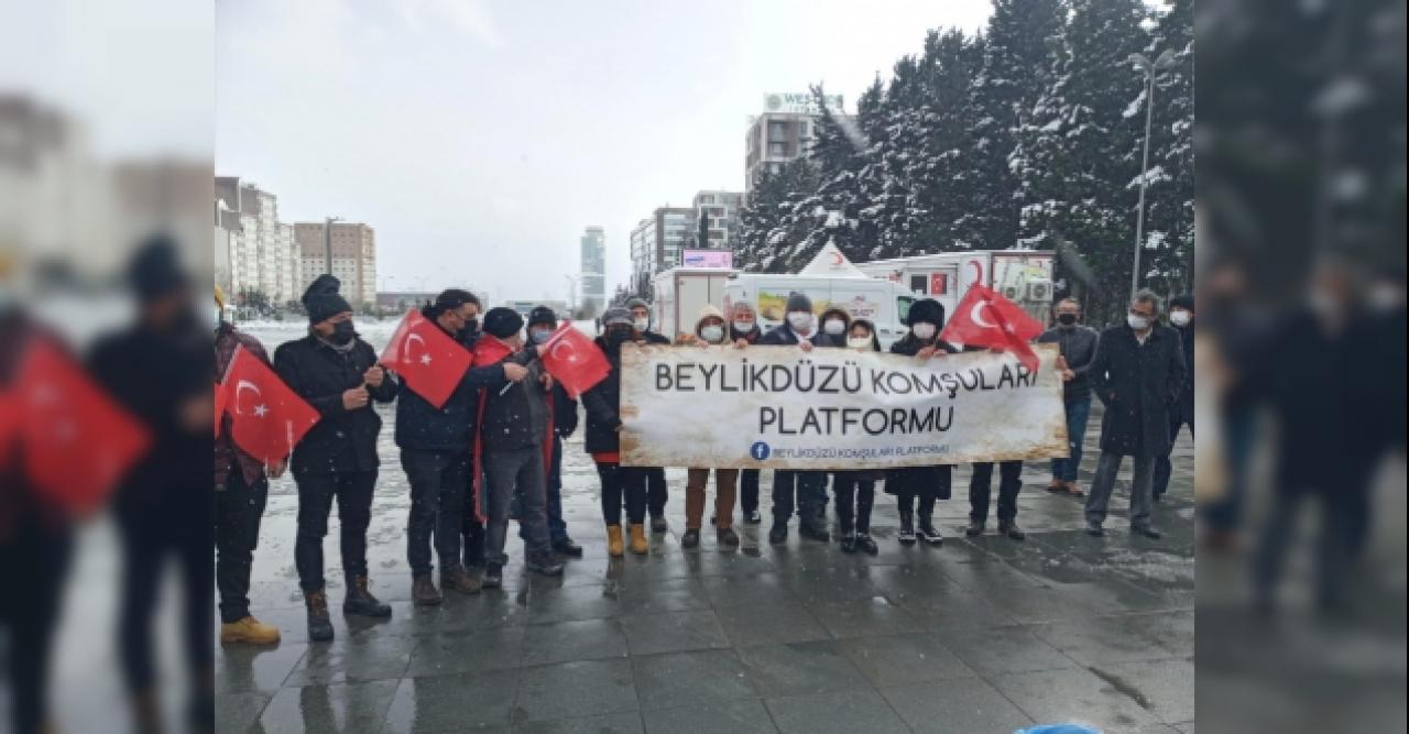 Beylikdüzü teröre lanet etti