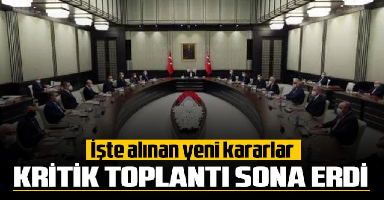 Cumhurbaşkanlığı Kabine toplantısı sona erdi...