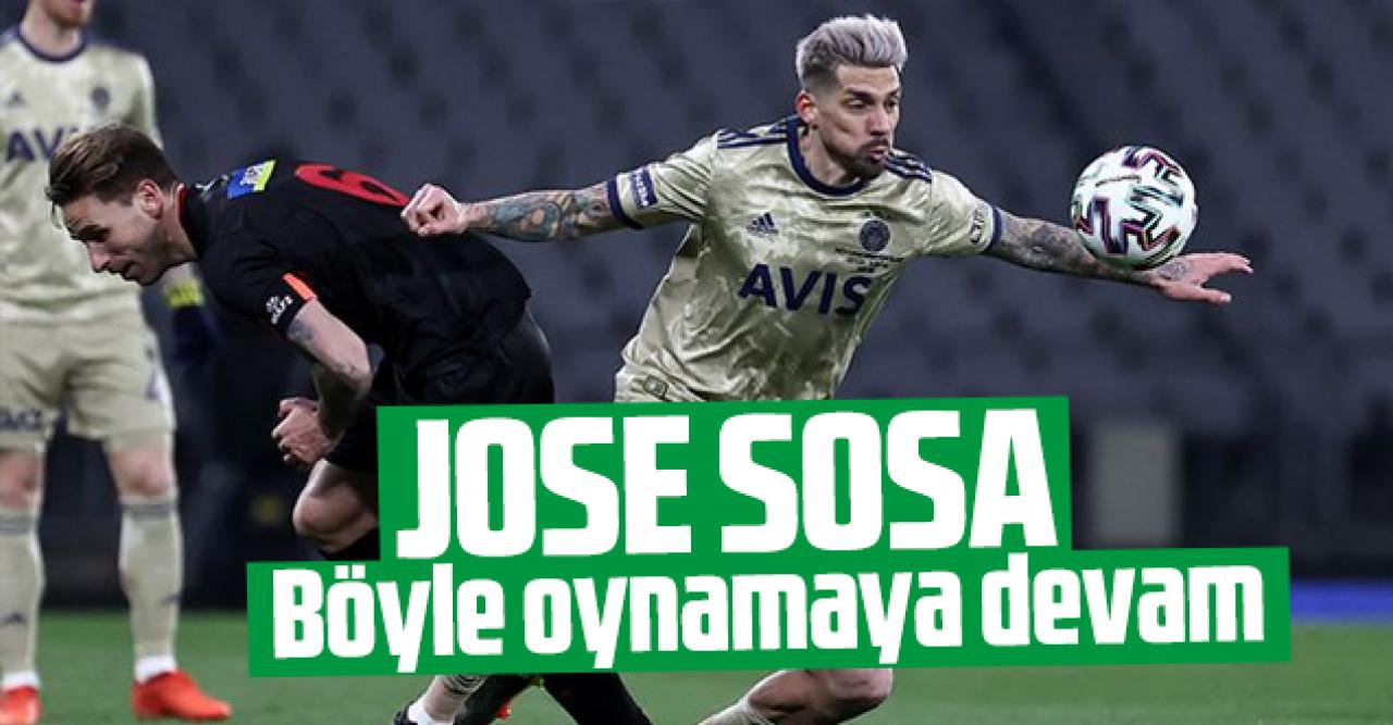 Jose Sosa: Yükselen formum devam edecek