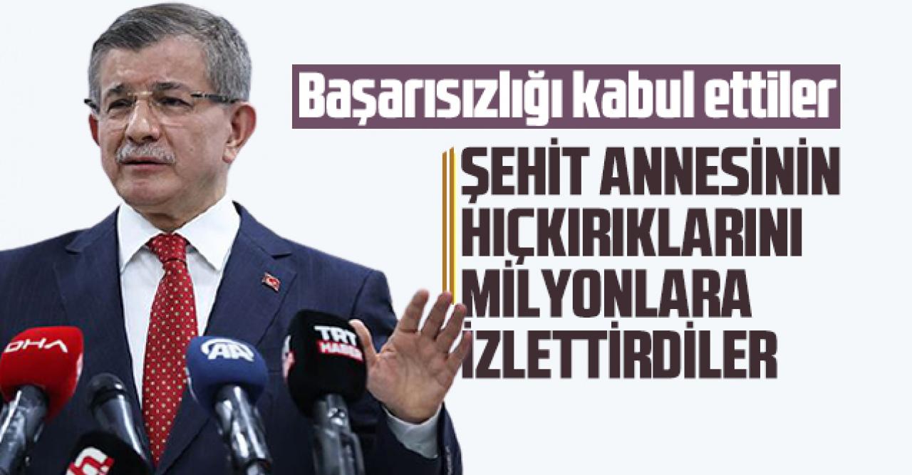 Davutoğlu: Milletimize yeni bir ufuk ve ümit oluşturma çabamızdan rahatsız oluyorlar