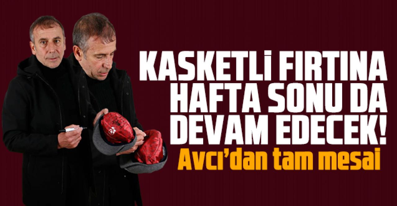 Trabzonspor'da kasketli fırtına sürecek! Abdullah Avcı'dan tam mesai...