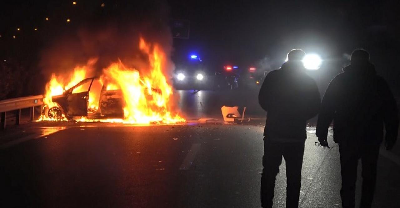 150 kilometre boyunca polisten kaçıp ortalığı savaş alanına çevirdiler