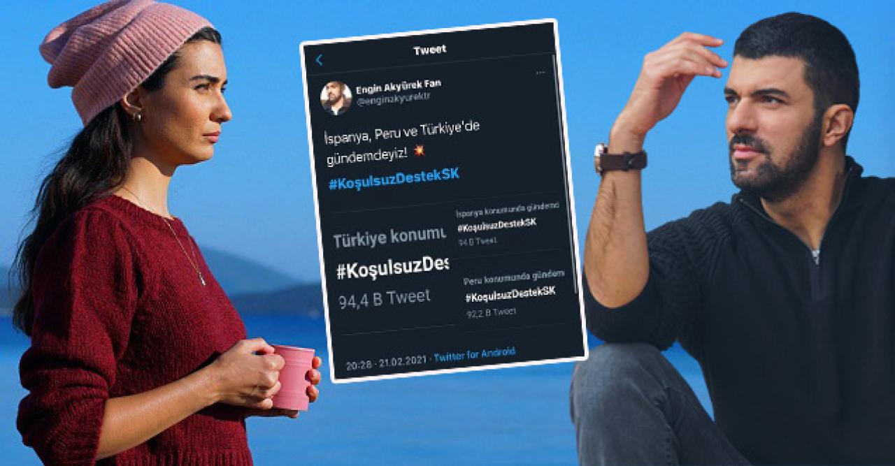 Engin Akyürek ve Tuba Büyüküstün dünyanın en çok konuşulan isimleri oldu