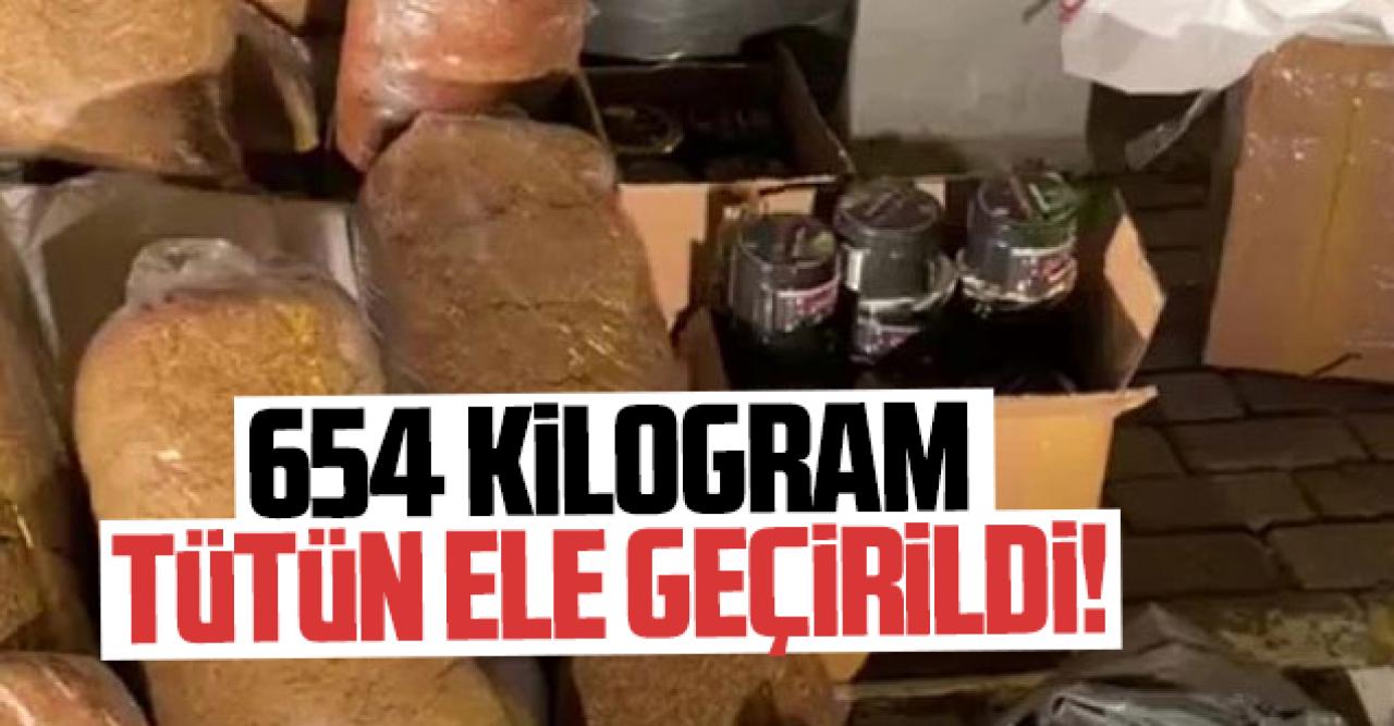 Fatih'te 654 kilogram tütün ele geçirildi! Şüpheliler serbest kaldı