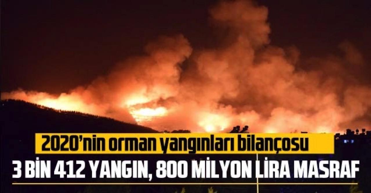 2020'de orman yangınları bilançosu: 800 milyon lira maliyet