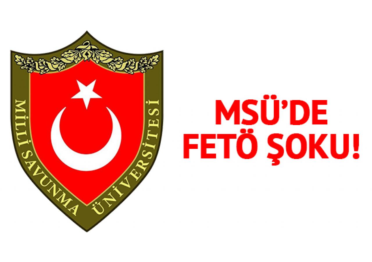 Milli Savunma Üniversitesi'nde FETÖ tutuklaması