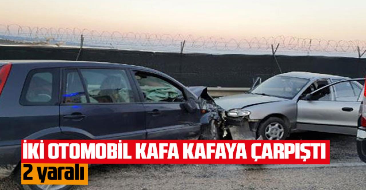 Silifke'de virajda kontrolden çıkan araba başka otomobille kafa kafaya çarpıştı: 2 yaralı