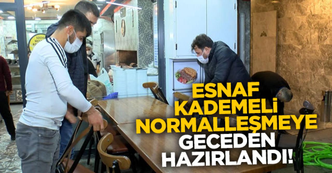 İstanbul'da esnaf kademeli normalleşmeye geceden hazırlandı