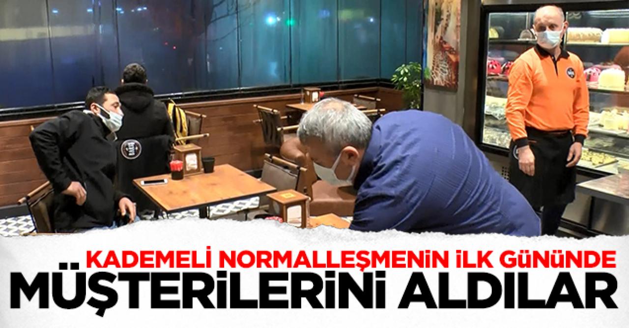 Kontrollü normalleşme başlangıcıyla işletme sahipleri müşterilerini ağırladı