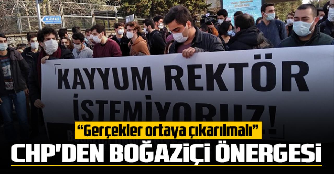 CHP'li vekillerden Boğaziçi önergesi