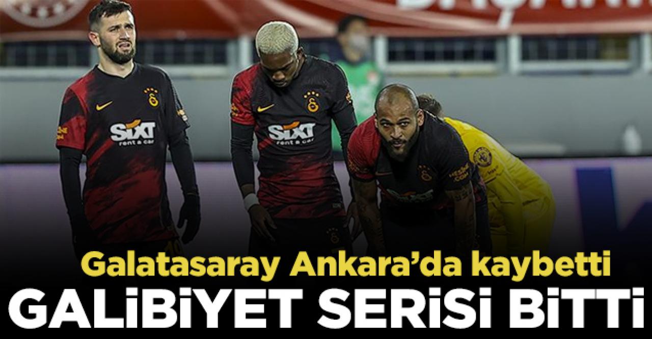 Galatasaray'ın galibiyet serisi sona erdi