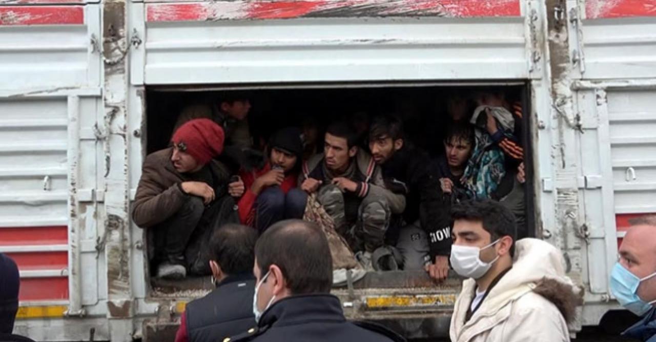 114 kaçak göçmen taşıyan TIR'ın sürücüsü sorguda