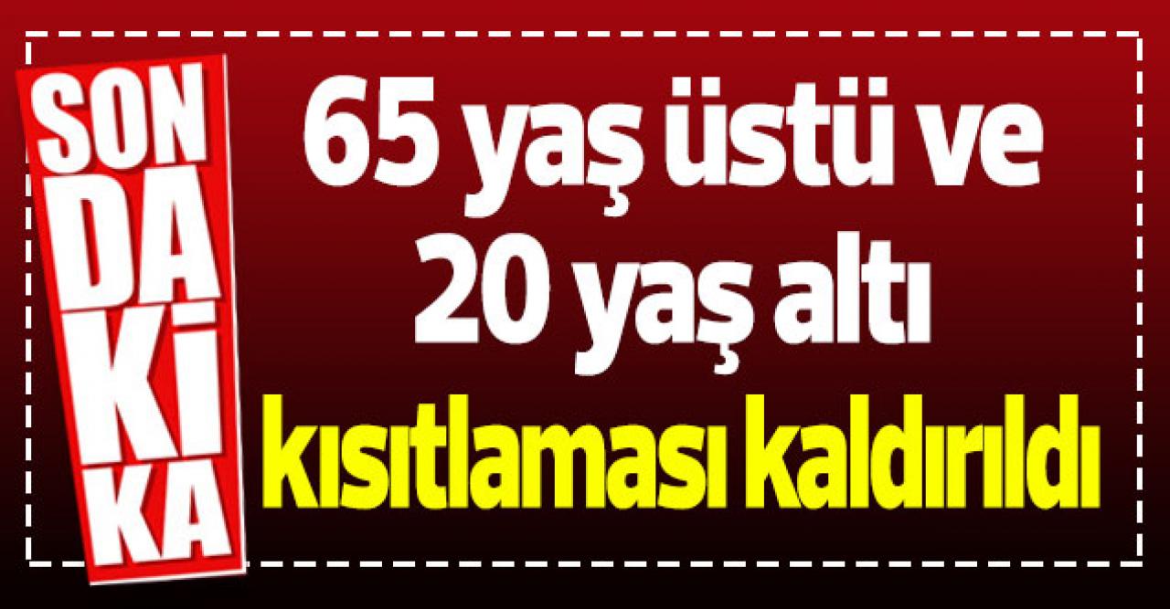 İstanbul Valiliği duyurdu: 65 yaş üstü ve 20 yaş altı kısıtlaması kaldırıldı