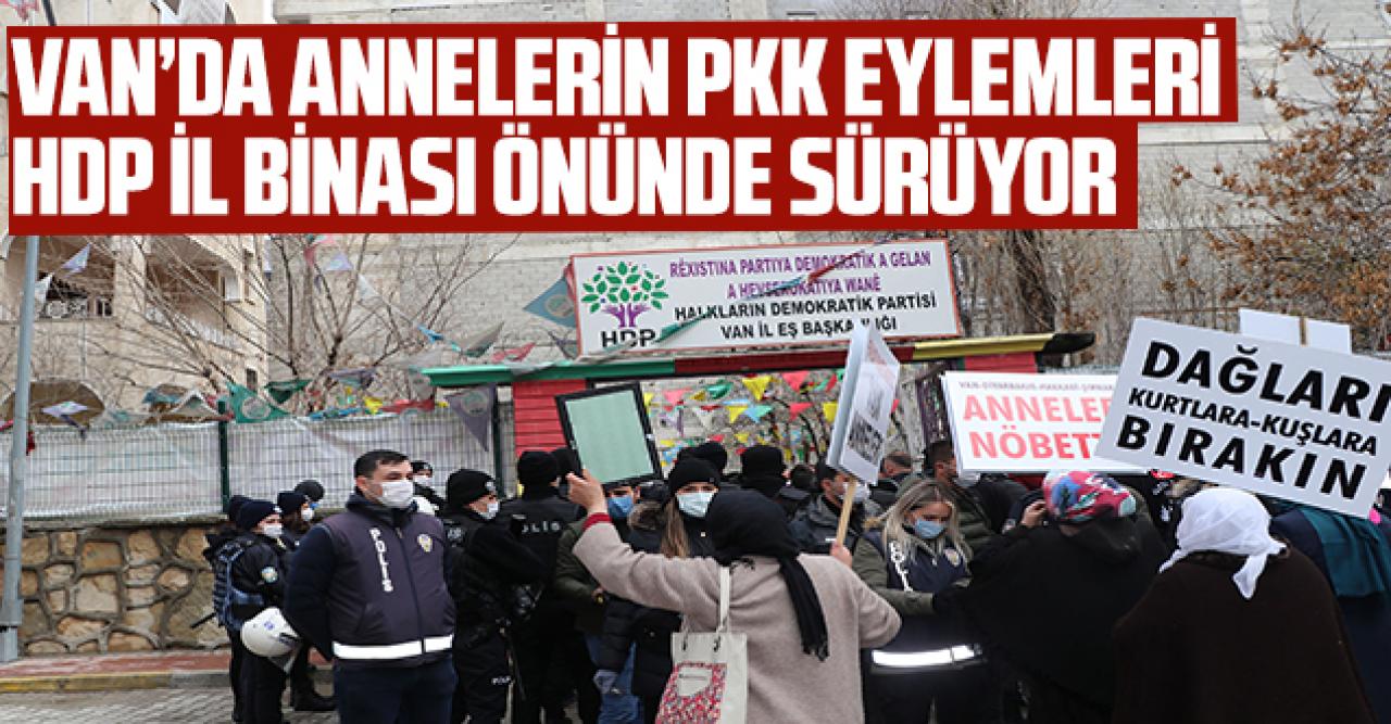 Van'da çocukları PKK tarafından kaçırılan ailelerin eylemleri sürüyor