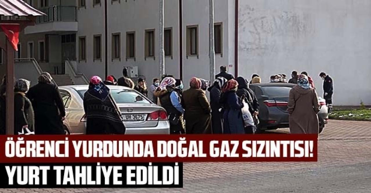 Düzce'de kız öğrenci yurdunda doğal gaz sızıntısı