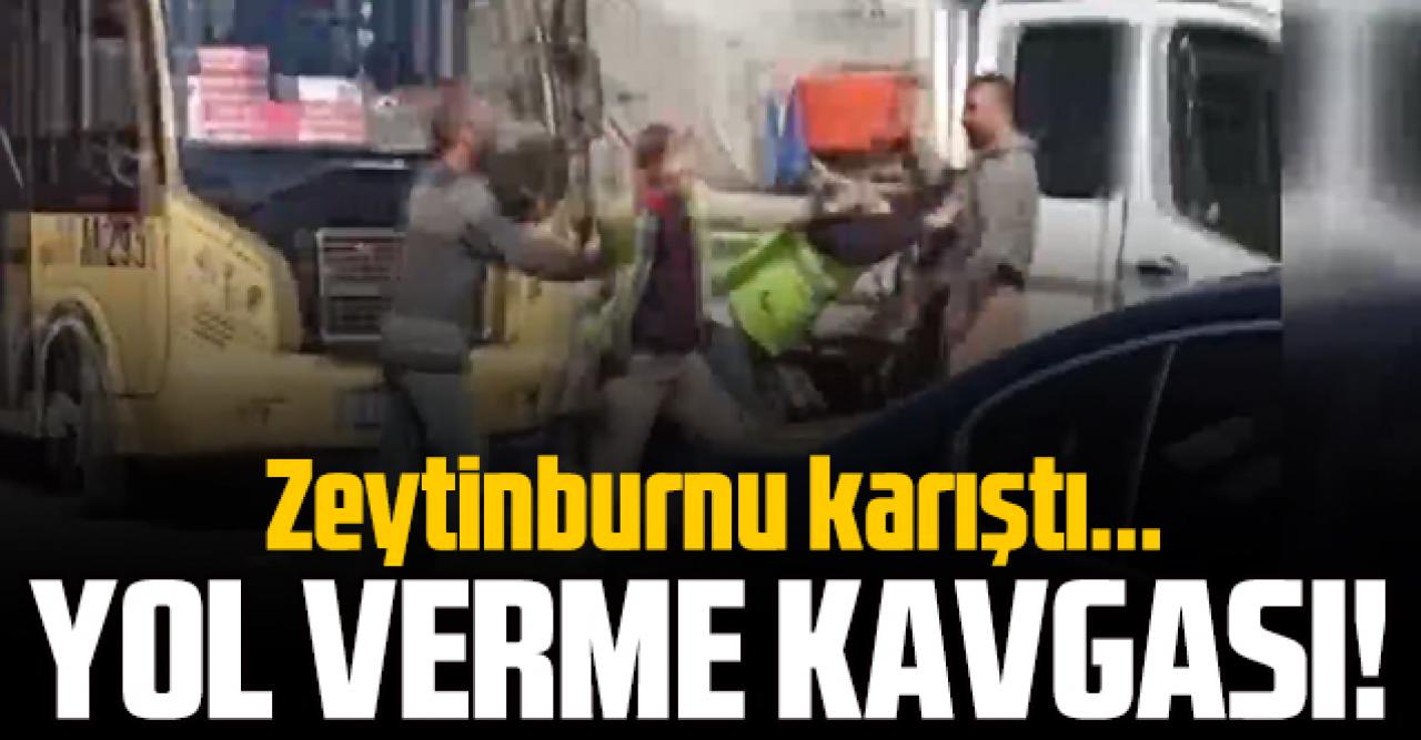 Zeytinburnu'nda yol verme kavgası!